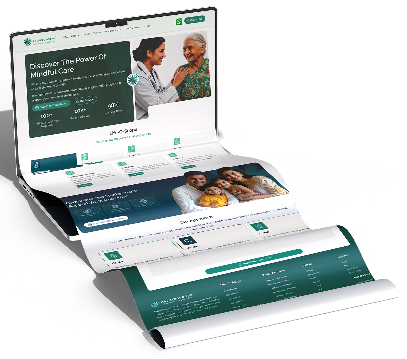 Kaleidoscope website redesign case study